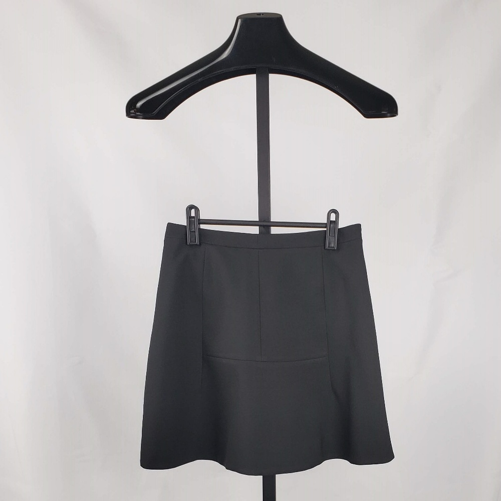 Fluted Skirt in Double Crepe